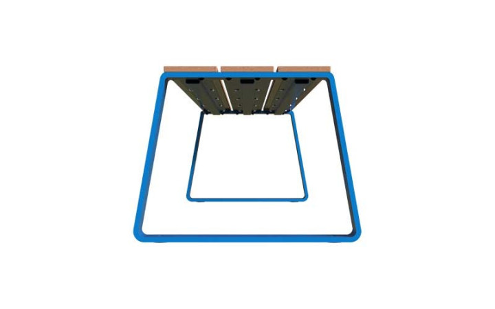 Banquette design pour enfant, Mobilier urbain PETIOT acier et compact