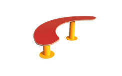 BANQUETTE DEMI CERCLE EN ACIER ET BOIS COMPACT
MOBILIER POUR ENFANT COLORE POUR ÉCOLE ET COLLECTIVITÉ