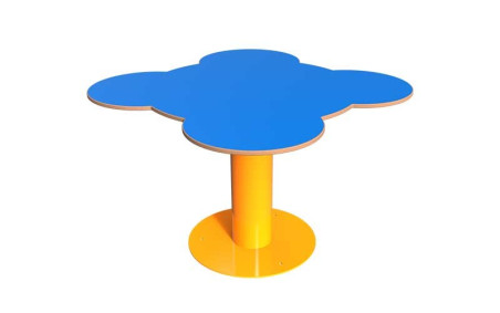 TABLE POUR ENFANT PETIOT EN ACIER ET BOIS COMPACT
MOBILIER EN FORME DE FLEUR POUR ESPACE INTÉRIEUR EXTÉRIEUR DÉDIÉS AUX ENFANTS