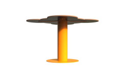 TABLE POUR ENFANT PETIOT EN ACIER ET BOIS COMPACT
MOBILIER EN FORME DE FLEUR POUR ESPACE INTÉRIEUR EXTÉRIEUR DÉDIÉS AUX ENFANTS