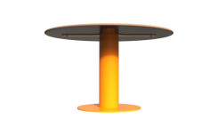 TABLE EXTÉRIEUR INTÉRIEUR RONDE PETIOT ACIER ET BOIS COMPACT
MOBILIER POUR ENFANT LUDIQUE ET DESIGN