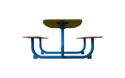 Table de pique nique pour enfant ludique PETIOT acier et bois compact