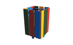 CORBEILLE POUR ENFANT DESIGN LUDIQUE ACIER ET BOIS COMPACT HPL
POUBELLE POUR COURS D ÉCOLE OU PARC PUBLIC