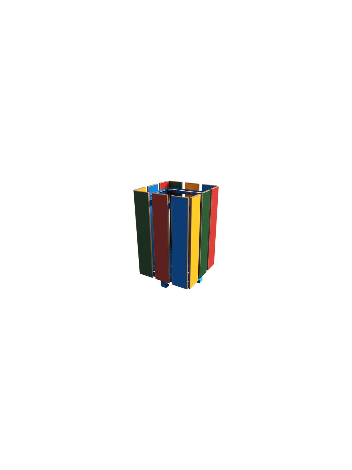 CORBEILLE POUR ENFANT DESIGN LUDIQUE ACIER ET BOIS COMPACT HPL
POUBELLE POUR COURS D ÉCOLE OU PARC PUBLIC