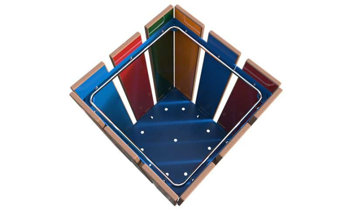 CORBEILLE POUR ENFANT DESIGN LUDIQUE ACIER ET BOIS COMPACT HPL
POUBELLE POUR COURS D ÉCOLE OU PARC PUBLIC