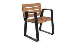 FAUTEUIL SENIOR MODERNE KIMI ACIER ET BOIS COMPACT
MOBILIER URBAIN PMR POUR EHPAD ET PARC