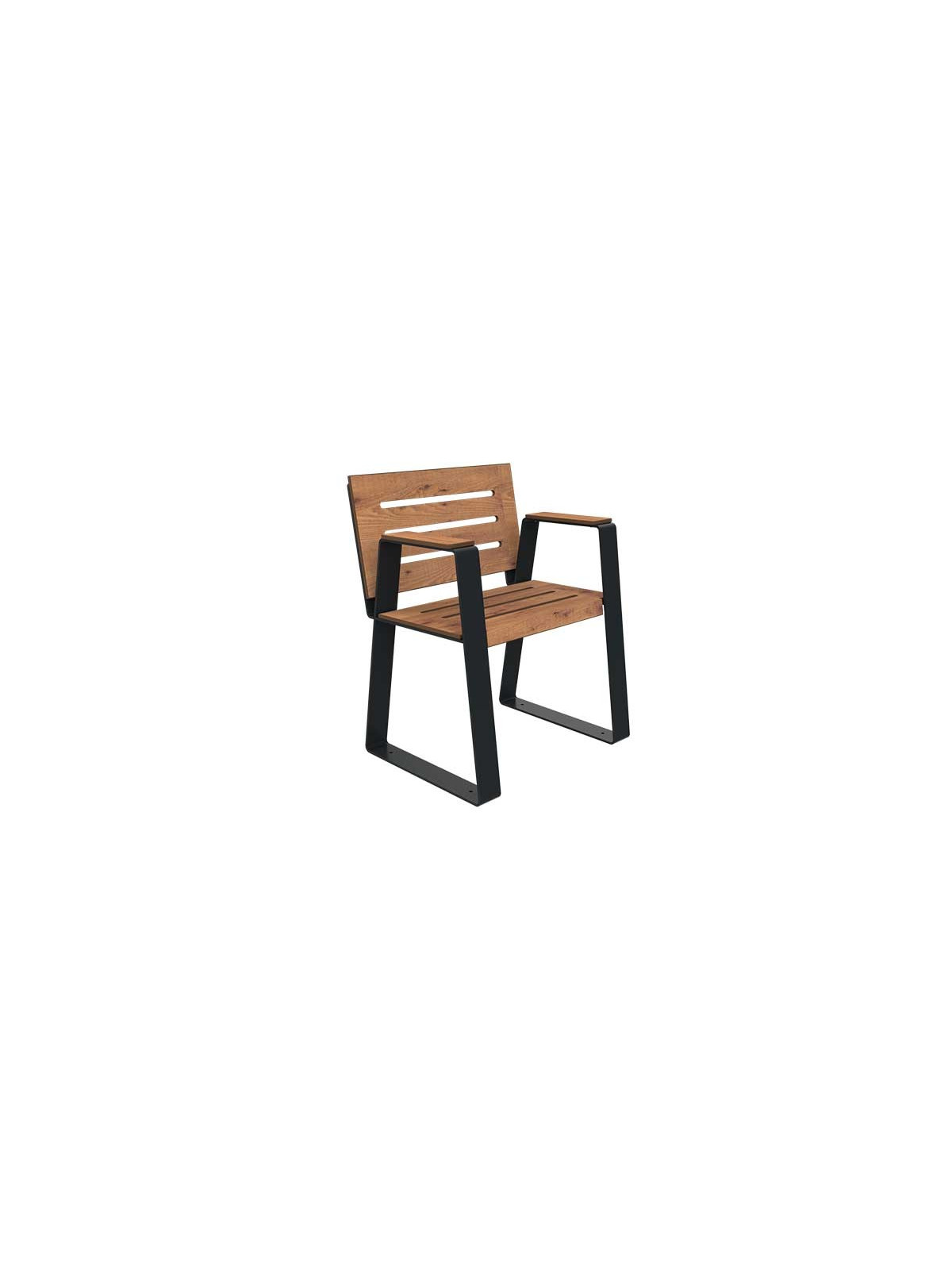 FAUTEUIL SENIOR MODERNE KIMI ACIER ET BOIS COMPACT
MOBILIER URBAIN PMR POUR EHPAD ET PARC