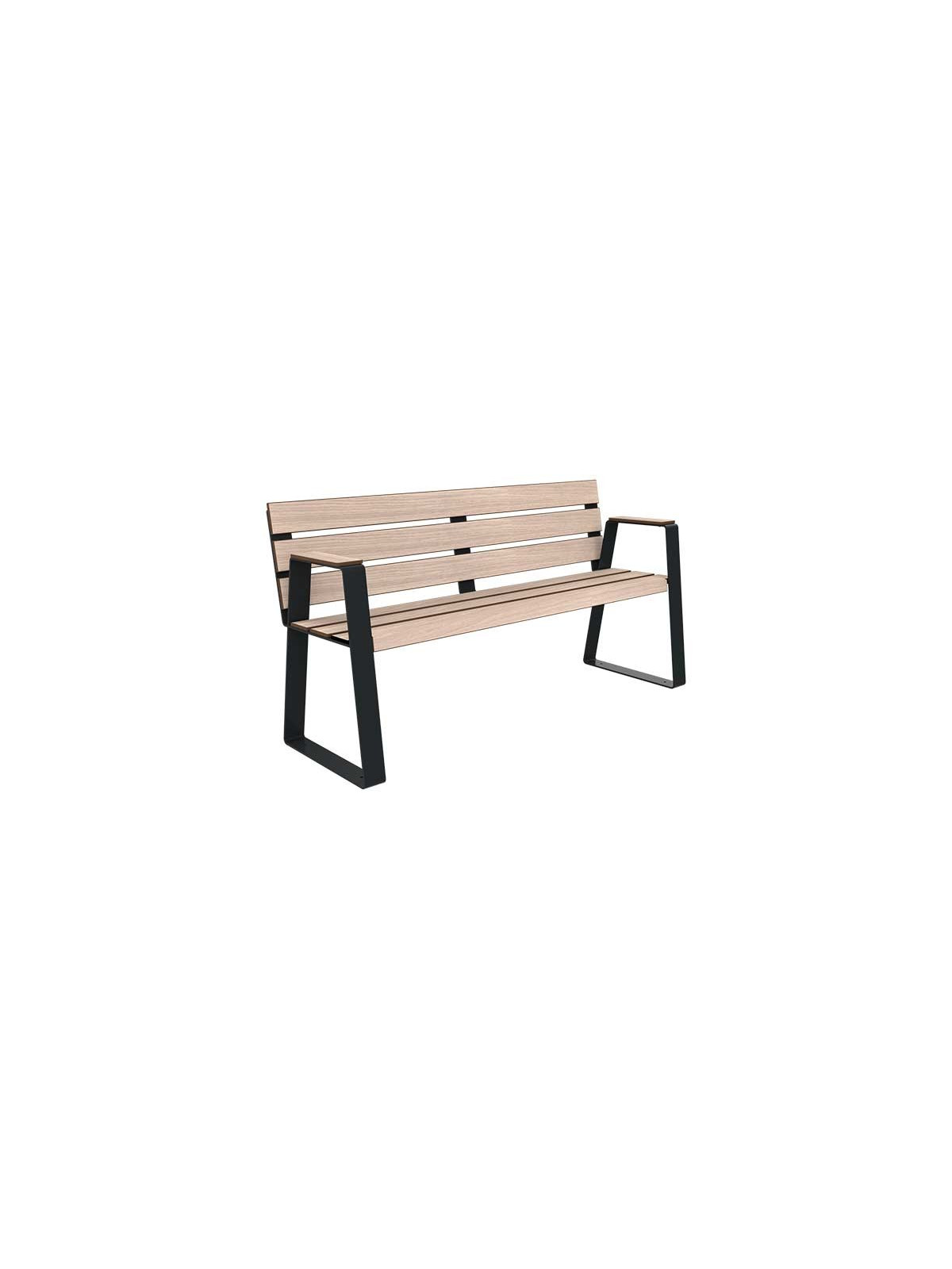 BANC PUBLIC 2 PLACES KIMI PMR ACIER ET COMPACT
BANC MODERNE MOBILIER URBAIN POUR SENIOR