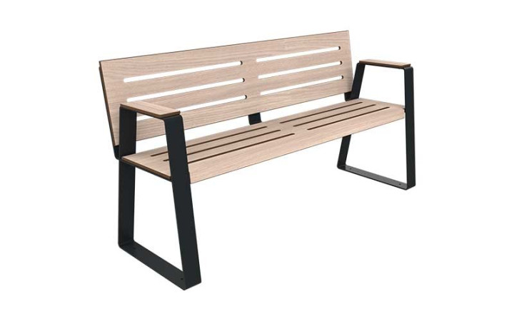 BANC PUBLIC 2 PLACES KIMI PMR ACIER ET COMPACT
BANC MODERNE MOBILIER URBAIN POUR SENIOR