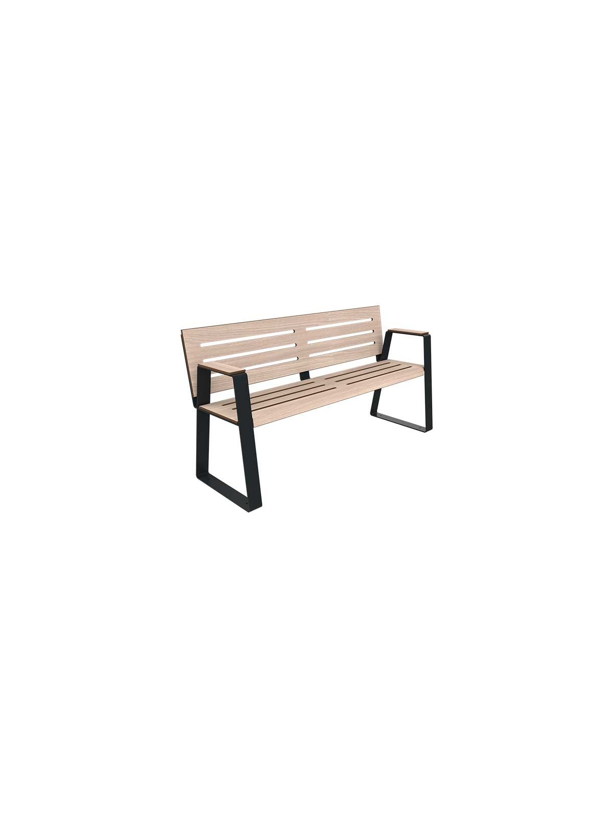 BANC PUBLIC 2 PLACES KIMI PMR ACIER ET COMPACT
BANC MODERNE MOBILIER URBAIN POUR SENIOR