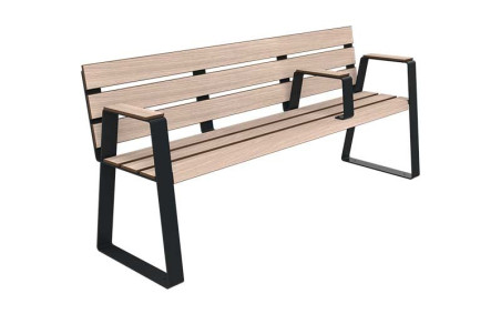 BANC MODERNE 3 PLACE SENIOR KIMI ACIER ET BOIS COMPACT
BANC PUBLIC POUR PARC ET ESPACE EXTÉRIEUR ADAPTÉ AUX PMR