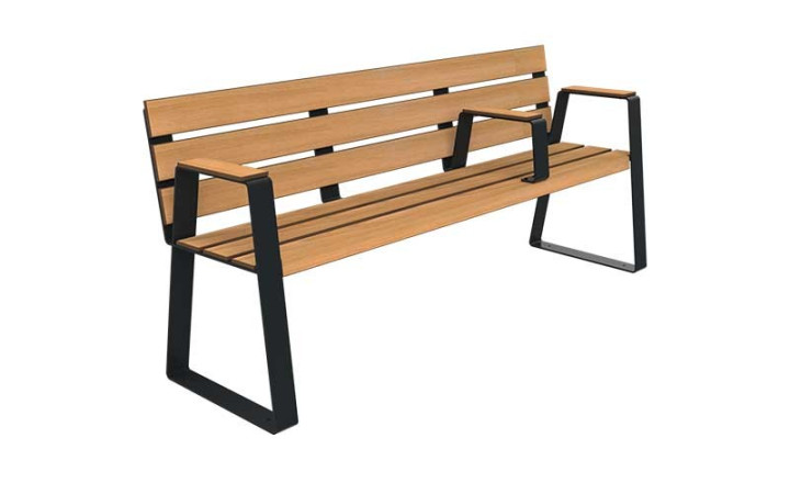 BANC MODERNE 3 PLACE SENIOR KIMI ACIER ET BOIS COMPACT
BANC PUBLIC POUR PARC ET ESPACE EXTÉRIEUR ADAPTÉ AUX PMR