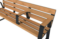 BANC MODERNE 3 PLACE SENIOR KIMI ACIER ET BOIS COMPACT
BANC PUBLIC POUR PARC ET ESPACE EXTÉRIEUR ADAPTÉ AUX PMR