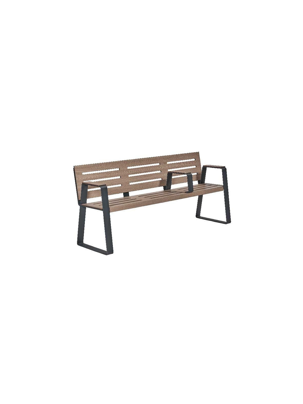 BANC MODERNE 3 PLACE SENIOR KIMI ACIER ET BOIS COMPACT
BANC PUBLIC POUR PARC ET ESPACE EXTÉRIEUR ADAPTÉ AUX PMR