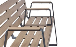 BANC MODERNE 3 PLACE SENIOR KIMI ACIER ET BOIS COMPACT
BANC PUBLIC POUR PARC ET ESPACE EXTÉRIEUR ADAPTÉ AUX PMR