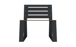 FAUTEUIL URBAIN MARIANNE ACIER ET BOIS COMPACT
MOBILIER URBAIN FABRIQUÉ EN FRANCE POUR ESPACE PUBLIC EXTÉRIEUR