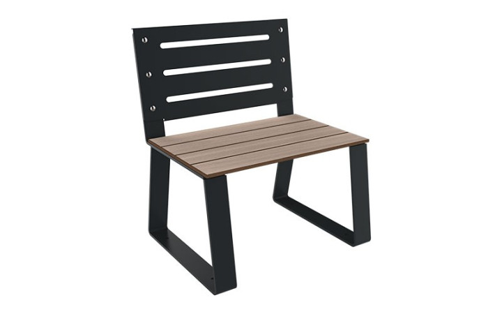 FAUTEUIL URBAIN MARIANNE ACIER ET BOIS COMPACT
MOBILIER URBAIN FABRIQUÉ EN FRANCE POUR ESPACE PUBLIC EXTÉRIEUR