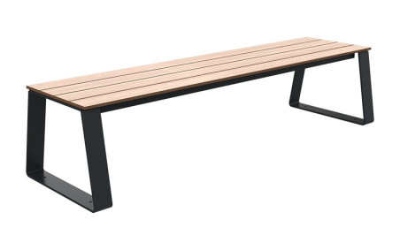 BANQUETTE MODERNE MARIANNE FRANCAIS ACIER ET BOIS COMPACT
BANC PUBLIC EXTÉRIEUR POUR COLLECTIVITÉ ET PAYSAGISTE