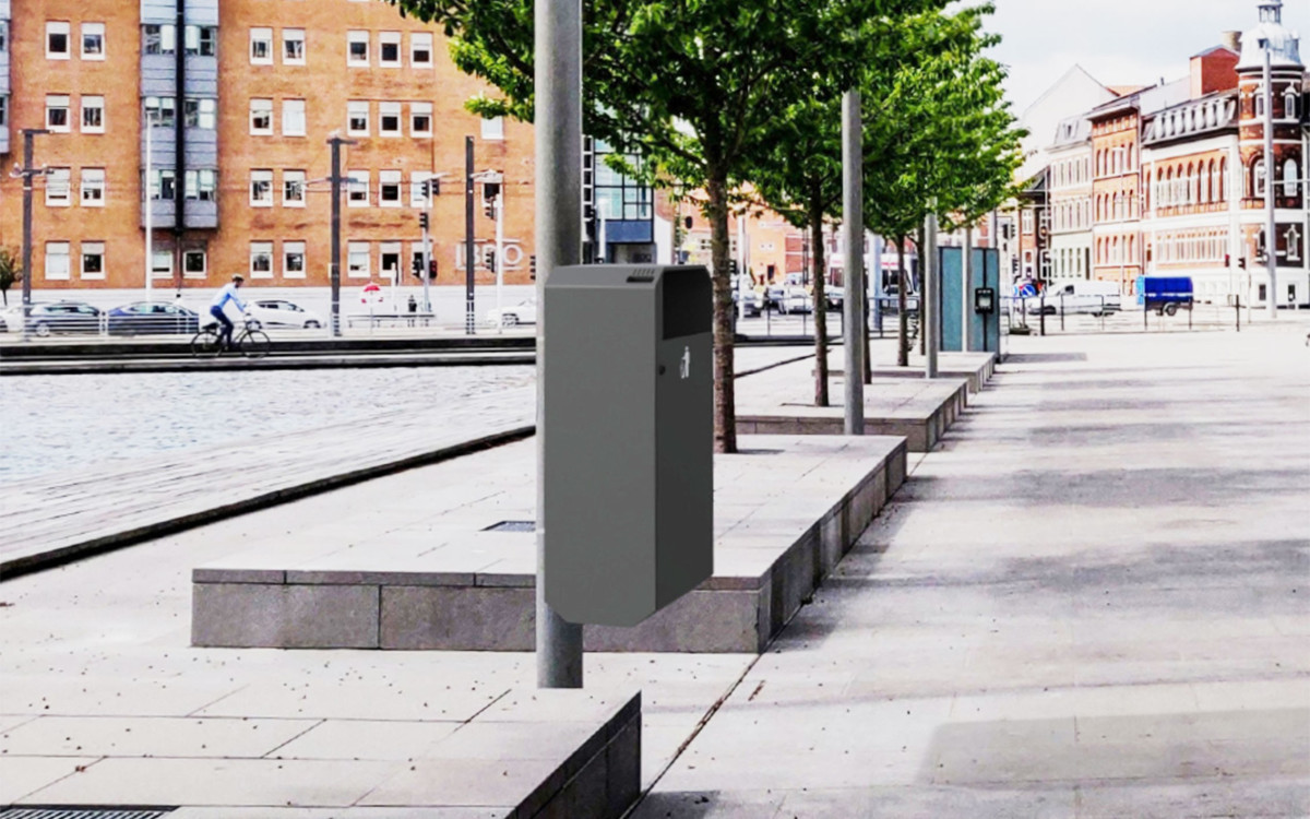 CORBEILLE SOL POUR POTEAU MICROCUBO