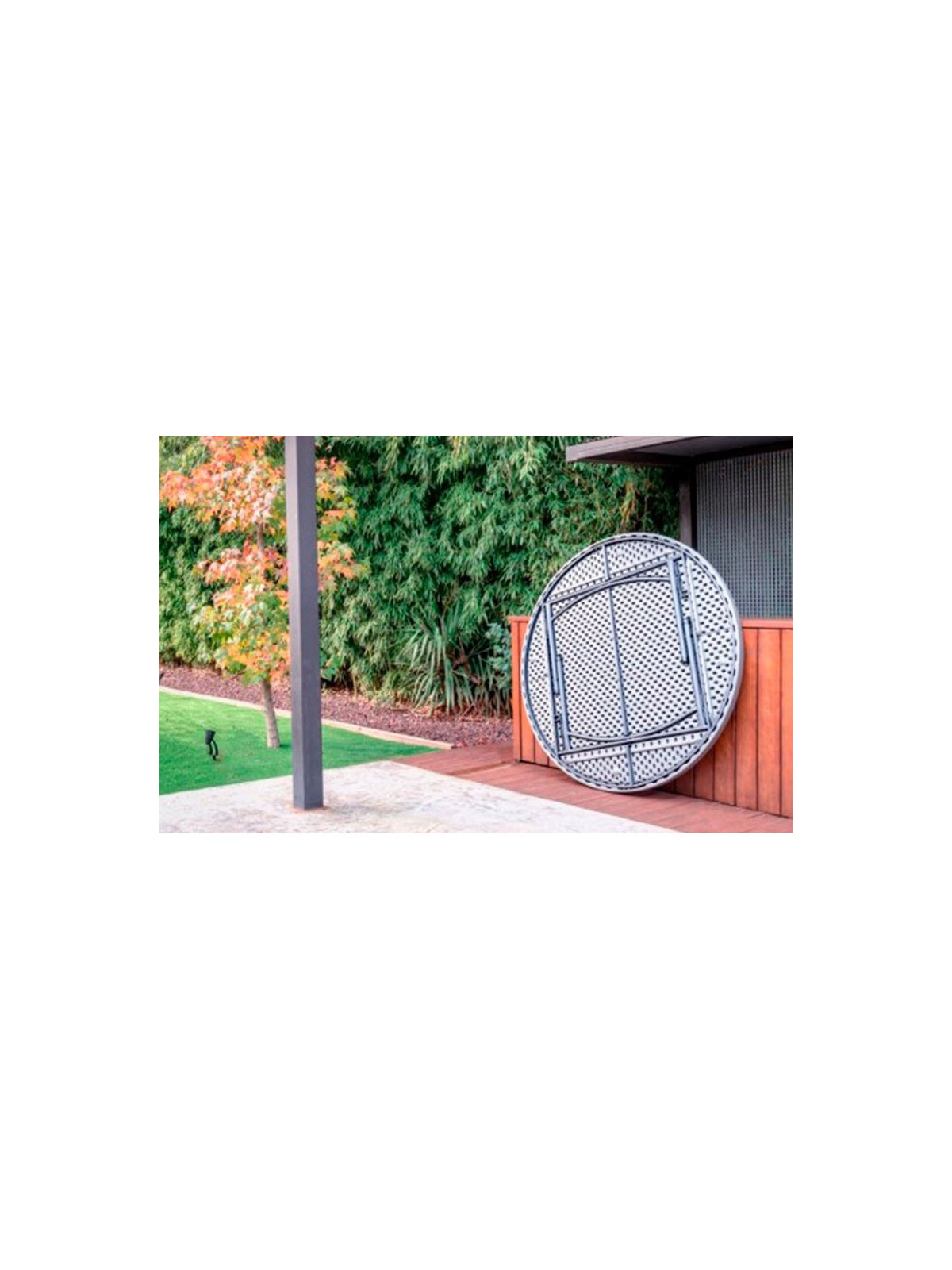 LOT DE 3 TABLES RONDES POLYETHYLENE Ø 1500 MM