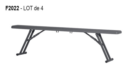 LOT 4 BANCS POLYÉTHYLÈNE