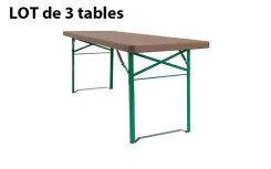 LOT 3 TABLES BRASSERIE FRANCFORT