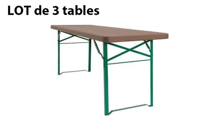 LOT 3 TABLES BRASSERIE FRANCFORT