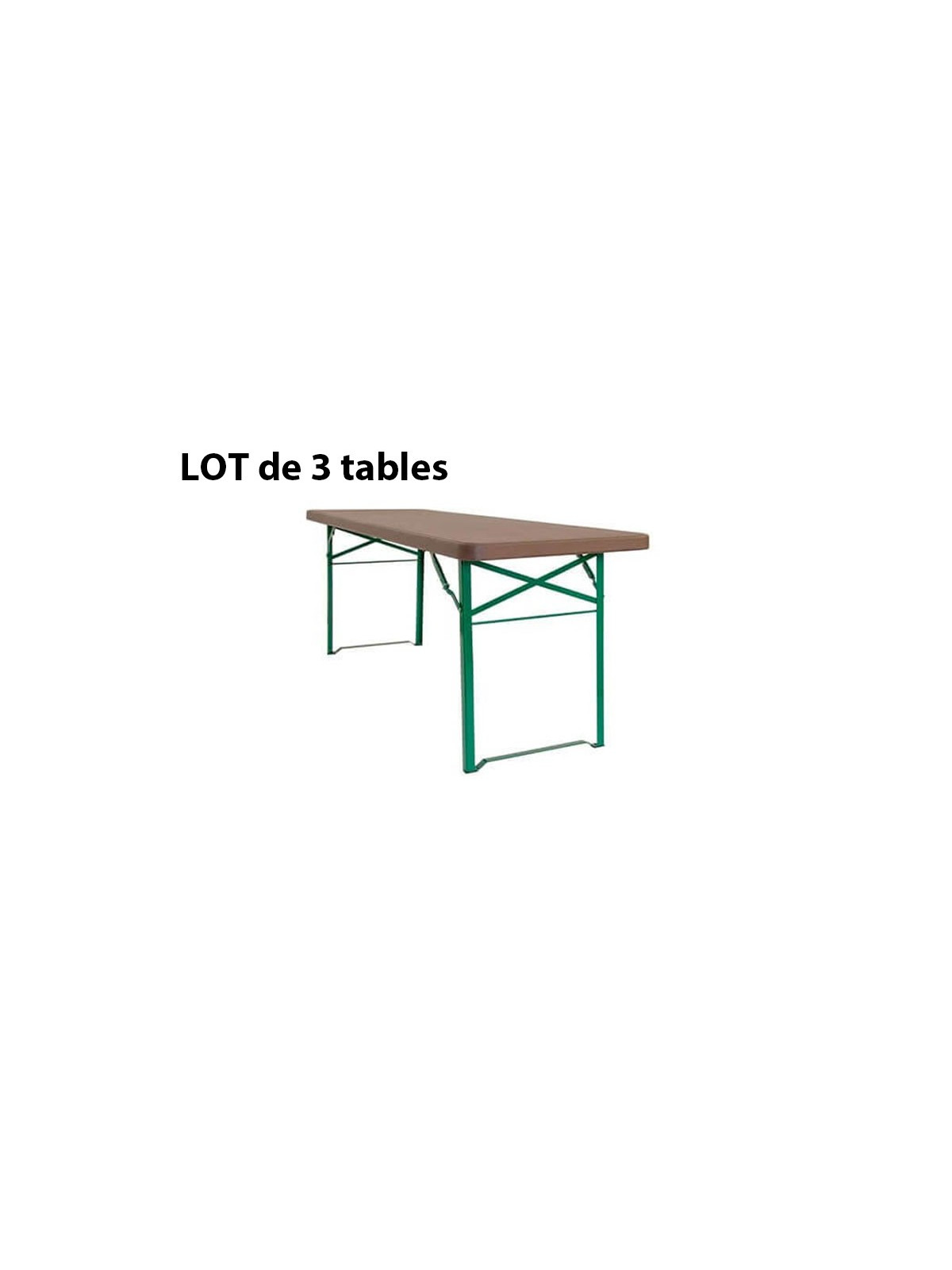 LOT 3 TABLES BRASSERIE FRANCFORT