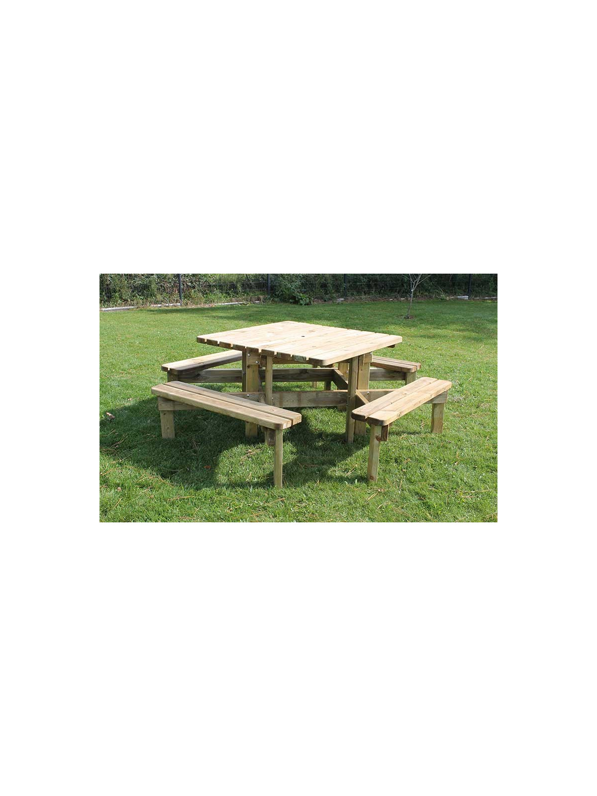 TABLE DE PIQUE NIQUE CARRÉE STELLA