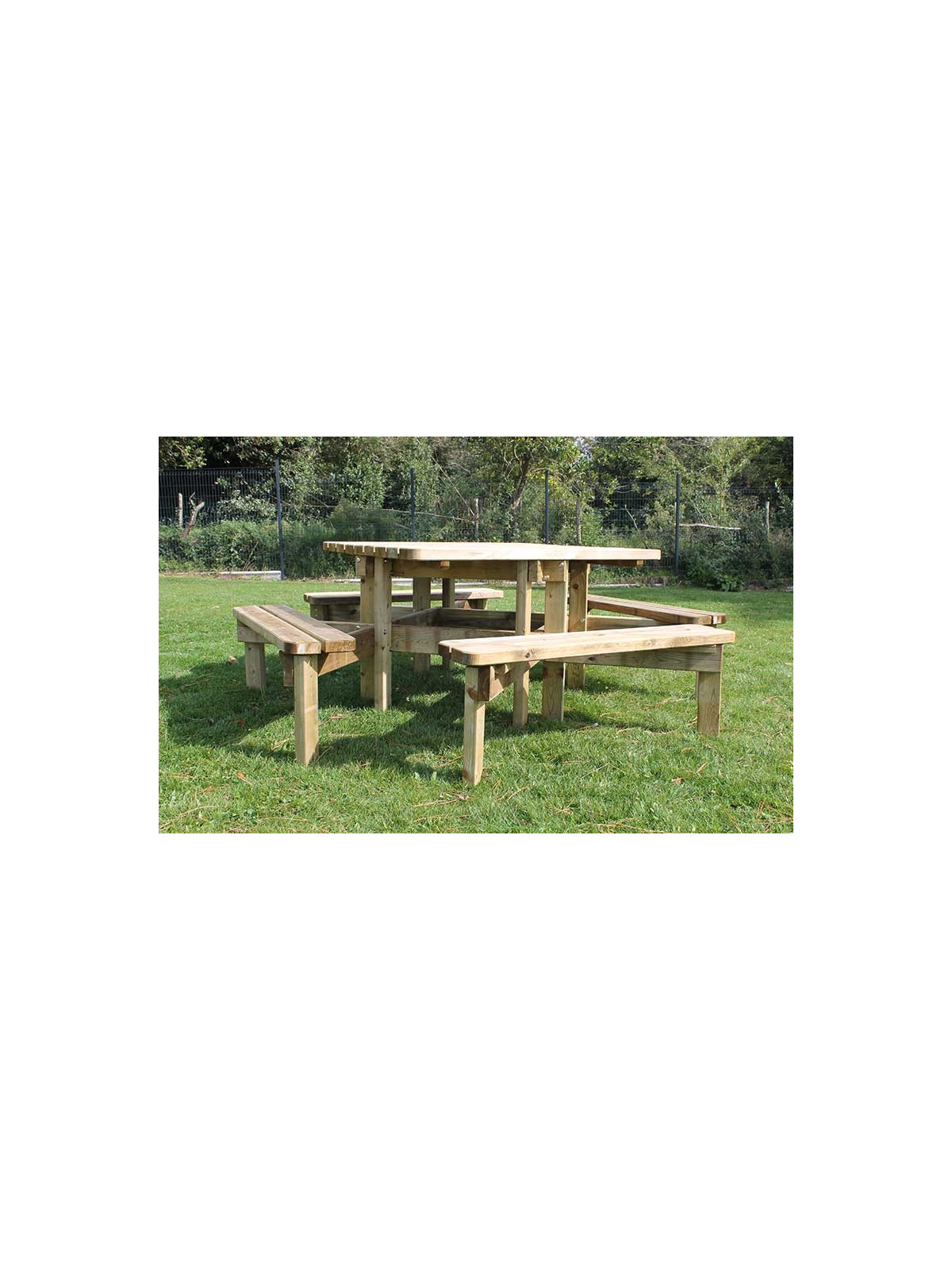 TABLE DE PIQUE NIQUE CARRÉE STELLA