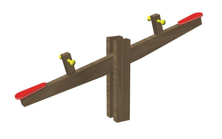 BALANÇOIRE HORIZONTALE EN BOIS