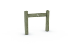 APPUI VELOS BOIS 2 BORNES