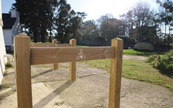 Lot de APPUI VÉLOS BOIS 2 BORNES