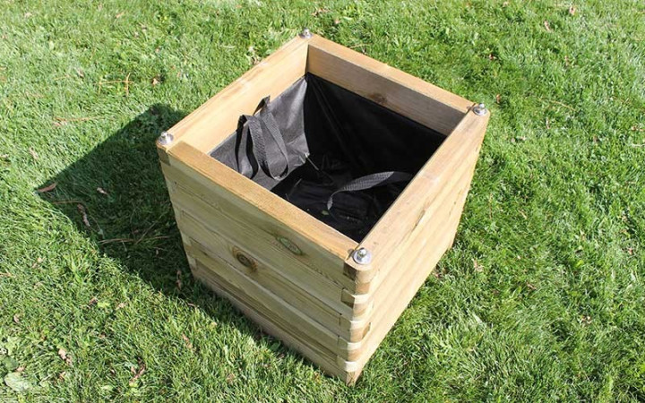 LOT DE 2 JARDINIERES STELLA 500 x 500 x 500 mm