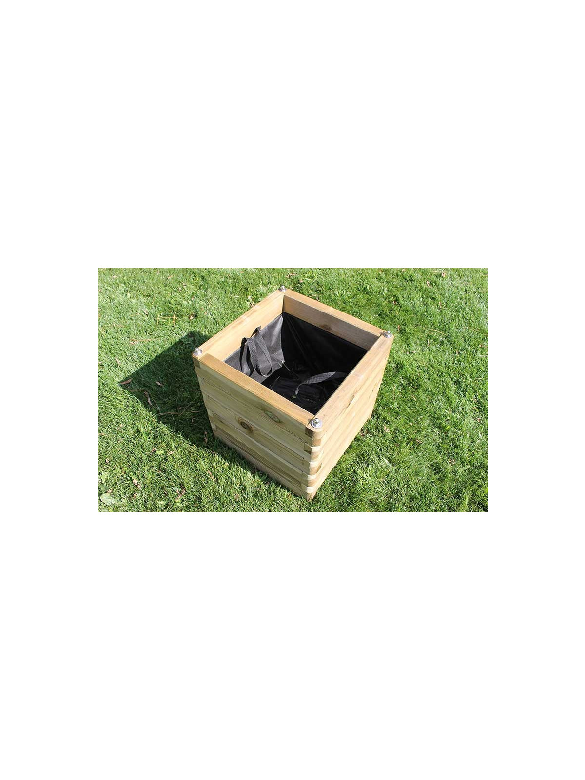 LOT DE 2 JARDINIERES STELLA 500 x 500 x 500 mm