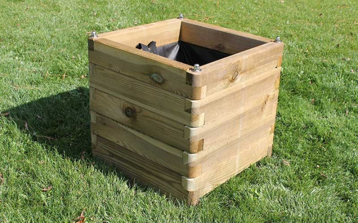 LOT DE 2 jardinières STELLA 500 x 500 x 500 mm