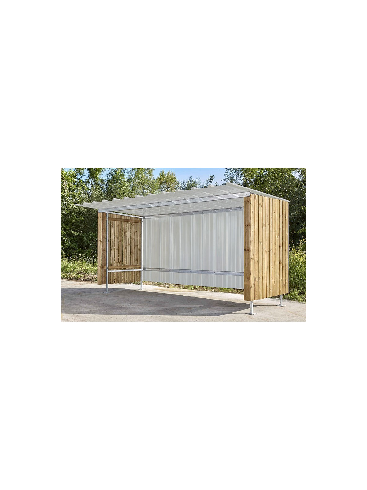 ABRI MULTI USAGE BOIS ET ACIER
ABRI FUMEUR, ABRI CONTENEUR, ABRI DE STOCKAGE ET ABRI CYCLE ET VELO