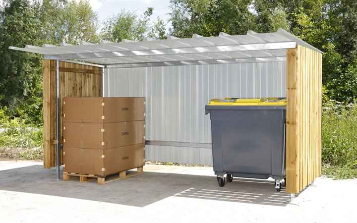 ABRI MULTI USAGE BOIS ET ACIER
ABRI FUMEUR, ABRI CONTENEUR, ABRI DE STOCKAGE ET ABRI CYCLE ET VELO