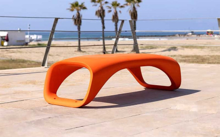 BANQUETTE VOLVIC POLYETHYLENE ORANGE