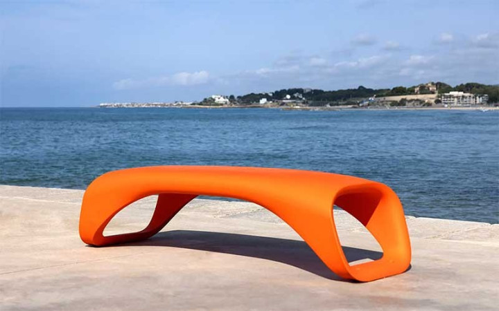 BANQUETTE VOLVIC POLYETHYLENE ORANGE