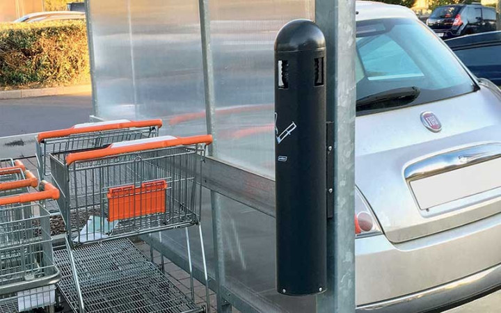 CENDRIER COLONNE MURAL 1.8 L