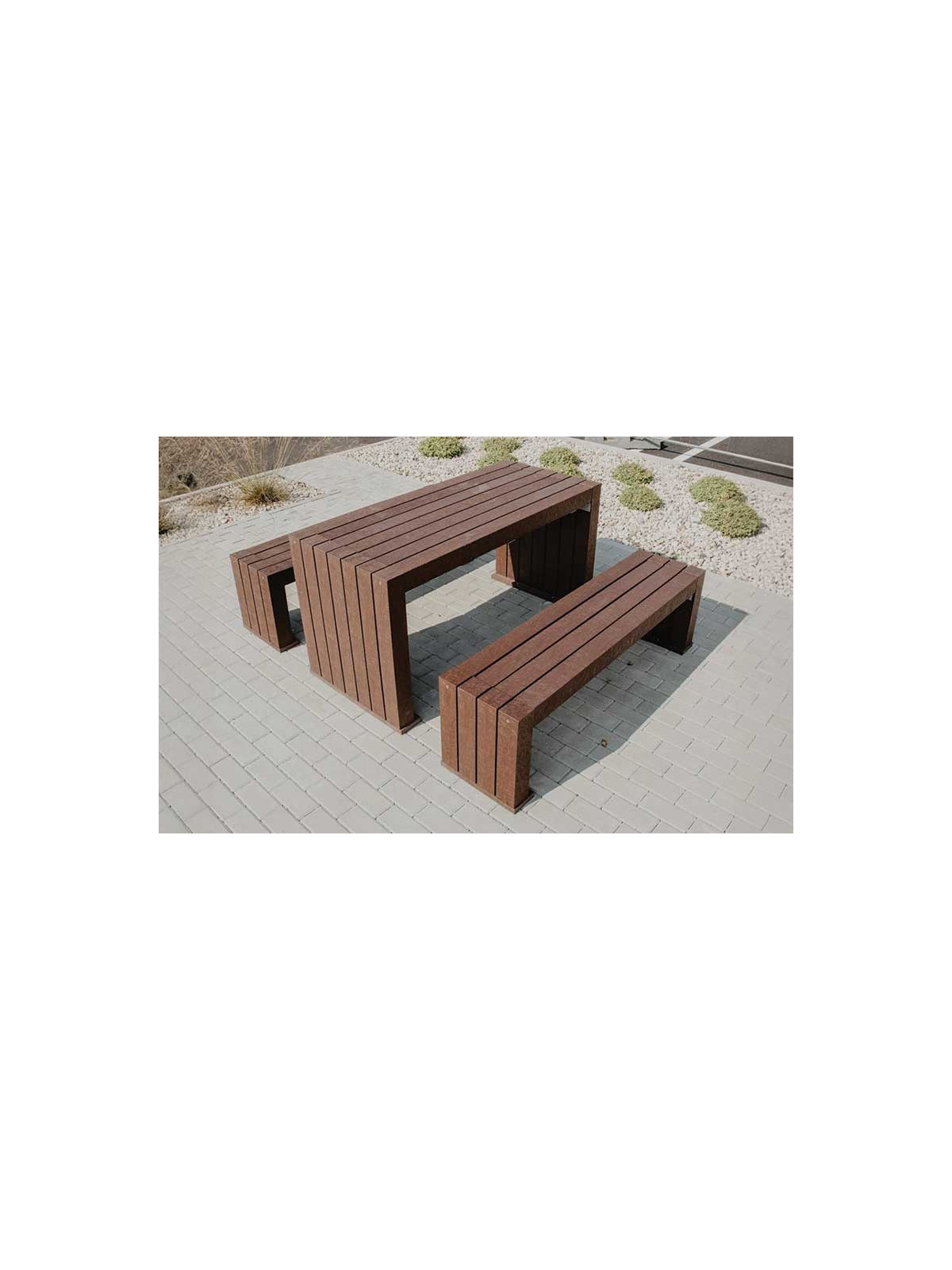 TABLE DE PIQUE NIQUE PLASTIQUE RECYCLE DENIA