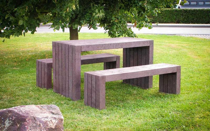 TABLE DE PIQUE NIQUE PLASTIQUE RECYCLE DENIA