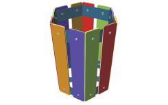 CORBEILLE POUR ENFANT ARC EN CIEL PARC DE JEUX, ÉCOLE OU CRÈCHE
POUBELLE EXTÉRIEURE COLORÉE ÉDUCATION ENVIRONNEMENTALE