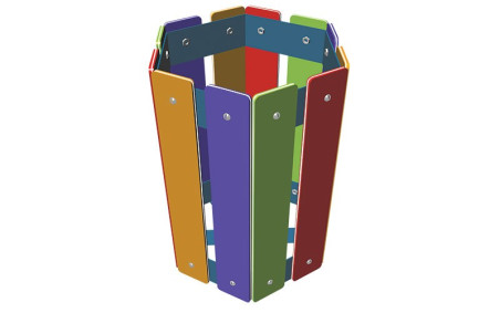 CORBEILLE POUR ENFANT ARC EN CIEL PARC DE JEUX, ÉCOLE OU CRÈCHE
POUBELLE EXTÉRIEURE COLORÉE ÉDUCATION ENVIRONNEMENTALE