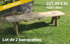 LOT DE 2 BANQUETTES STELLA