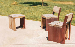 TABOURET TORA EN PIN TRAITE