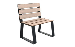 FAUTEUIL EXTERIEUR KIMI  ESPACE PUBLIC COLLECTIVITÉ
MOBILIER URBAIN DESIGN EN ACIER ET BOIS COMPACT FABRICATION FRANÇAIS