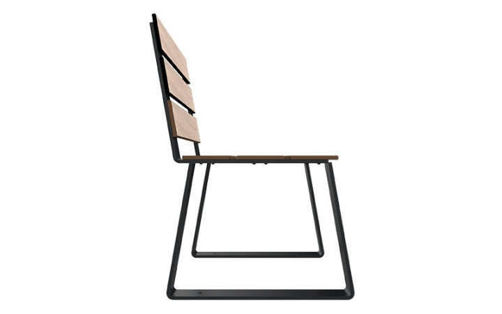 FAUTEUIL EXTERIEUR KIMI  ESPACE PUBLIC COLLECTIVITÉ
MOBILIER URBAIN DESIGN EN ACIER ET BOIS COMPACT FABRICATION FRANÇAIS