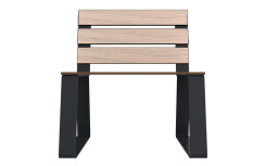 FAUTEUIL EXTERIEUR KIMI  ESPACE PUBLIC COLLECTIVITÉ
MOBILIER URBAIN DESIGN EN ACIER ET BOIS COMPACT FABRICATION FRANÇAIS